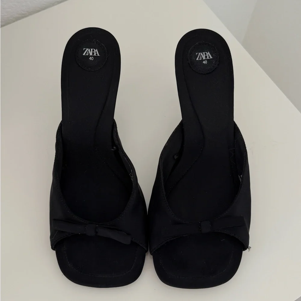 zara black mini heels - Picture 4 of 6